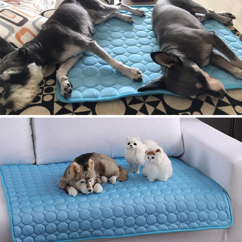 Premium Self-Cooling Pet Pad - Comfortable & Refreshing Cooling Mat for Dogs & Cats - Ideal for Summer Heat Relief!