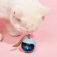 ColorPounce Interactive LED Cat Rotating Ball - Engaging, Durable, USB Rechargeable Toy