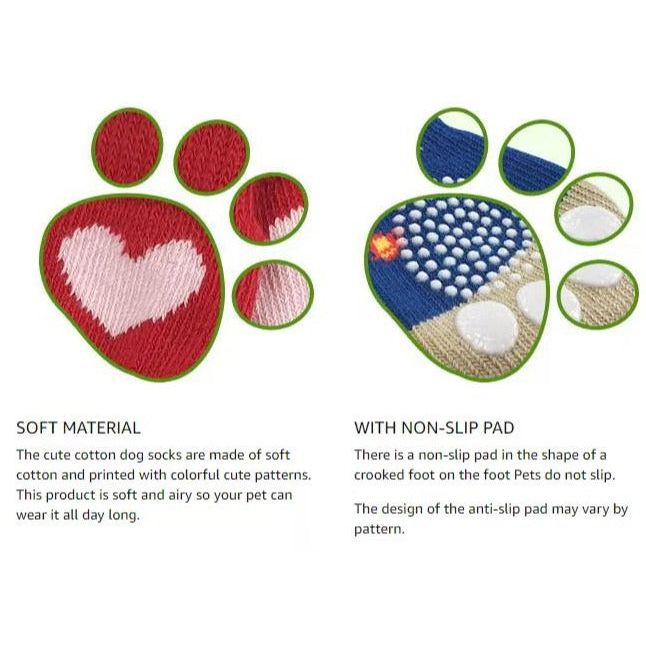 Cozy Paws Edition Warm Dog Socks - Protect and Style Your Pet's Paws with Anti-Scratch and Anti-Dirty Design 