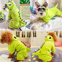 DragoDino™ Pet Onesie - Cute Dinosaur Costume for Pets - Winter Warmth & Fun - Ideal for Halloween & Cosplay Parties"