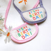 PartyPaws™ Bibtastic: Stylish pet bib  in blue and pink for birthdays and holidays.