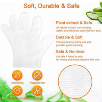 PawCleanse™ Pet Wipe Grooming Gloves