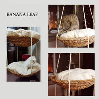 CatCozy™ Hammock Bed: Eco-Friendly Cat Resting Spot - Natural Materials - Stylish & Comfortable - Ideal for Cats & Small Pets