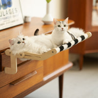 CozyView CatHang: Sturdy Window Perch with Reversible Mat - Comfortable and Durable Cat Hammock for Relaxation and Sunbathing