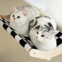 CozyView CatHang: Sturdy Window Perch with Reversible Mat - Comfortable and Durable Cat Hammock for Relaxation and Sunbathing