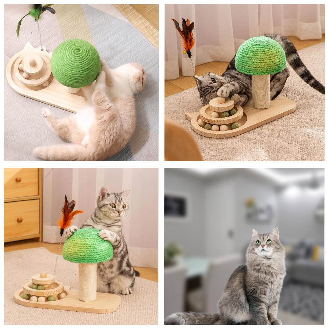 Durable Pet Cat Tree Toy with Climbing, Scratching, and Perching Activities for Endless Feline Fun | Eco-Friendly Materials