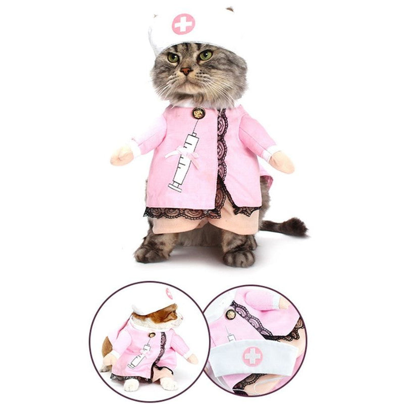 "Get your pet ready for Halloween with a nurse costume"