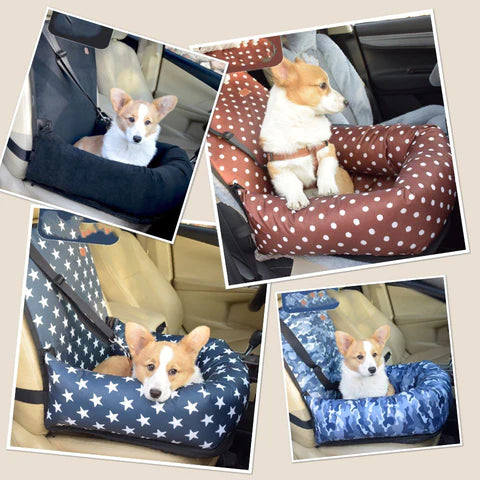 Adjustable Straps Pet Seat - Secure Attachment for On-the-Go Adventures.