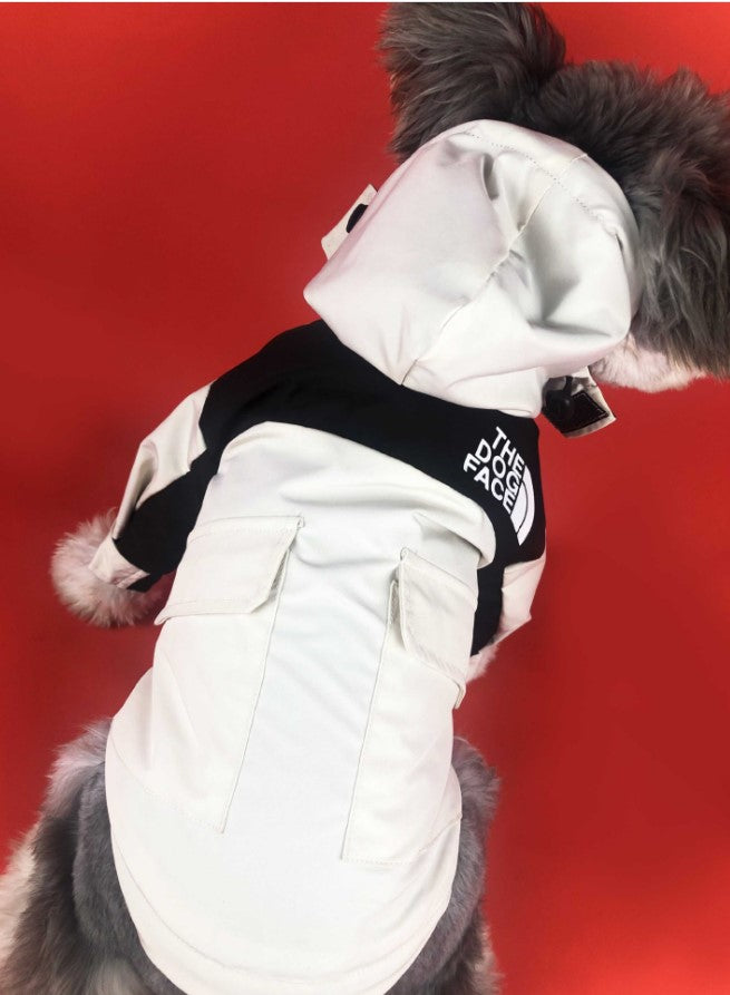 WinterGuard Dog Jacket: Trendy and Waterproof.