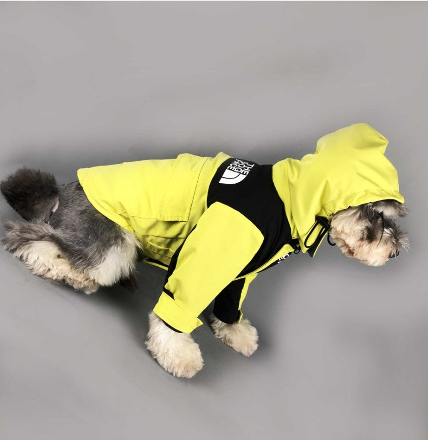 WinterGuard Dog Jacket: Trendy and Waterproof.