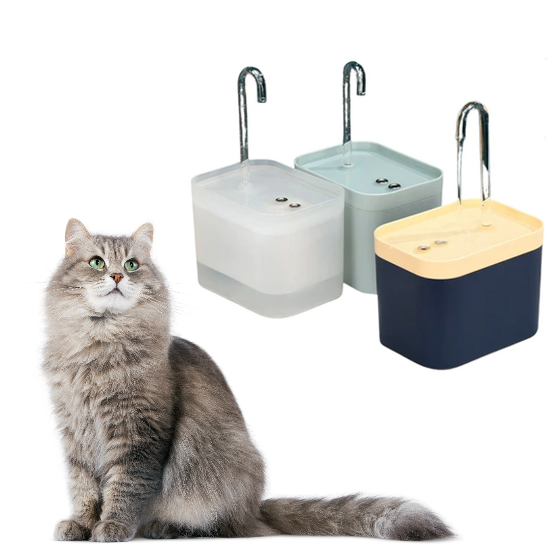 Automatic Cat Water Fountain - Fresh, Filtered Drinking  - BPA-Free, USB Rechargeable - Promotes Hydration & Health