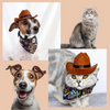 "Fashionable Pet Accessory: Dress Your Dog or Cat in a Charming Cowboy Hat"