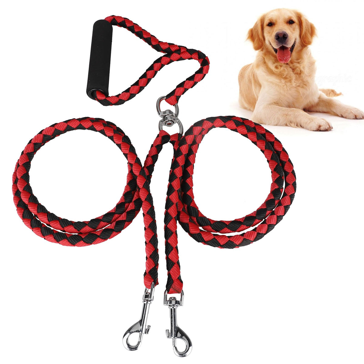 Stylish and reliable PetPulse™ double-ended leash for pets.