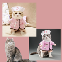 "Get your pet ready for Halloween with a nurse costume"