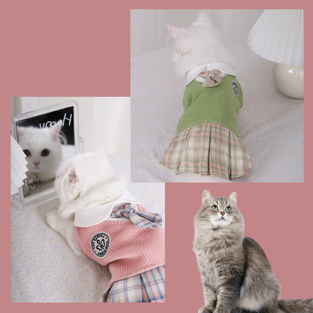 "Stylish Plaid Pet Uniform - Premium-quality design for fashionable pets - Shop Now!"