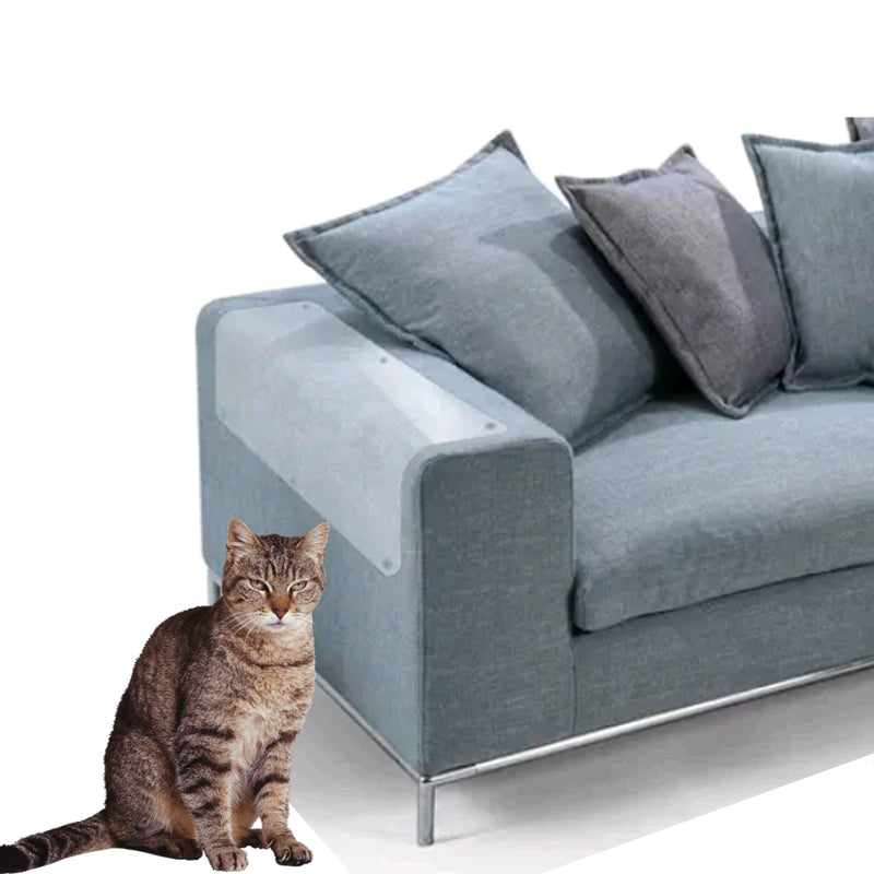 PawGuard™ SofaShield: Transparent cat claw protector for furniture, PVC material, easy installation