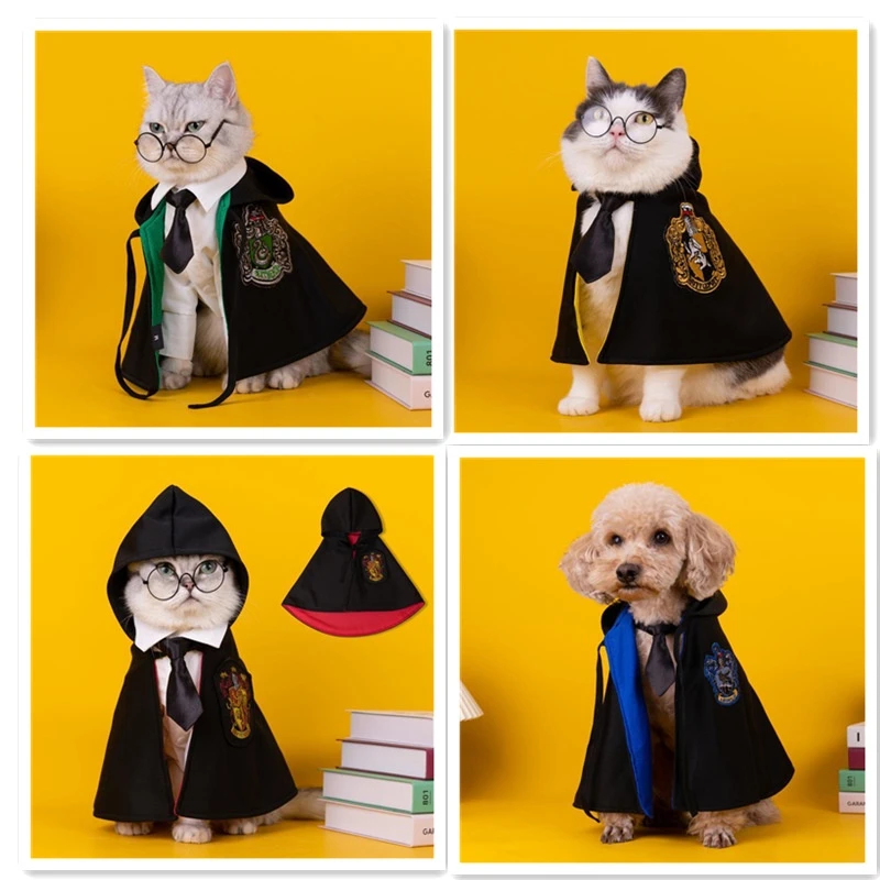 "Make your pet the star of the wizarding world with the Potter Pets Costume Cape - Buy today!"