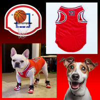 SportyPaws™ Performance Mesh Jersey Vest - Breathable Dog/Cat Apparel with Jordan 23 Design - Stylish & Comfortable!