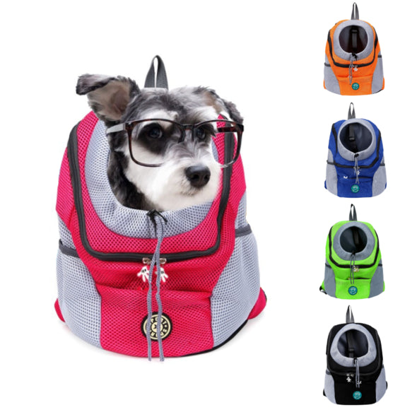 Paws-On-The-Go Pet Pack Backpack: Hands-Free Travel with Mesh Design for Dogs and Cats - Lightweight and Durable"