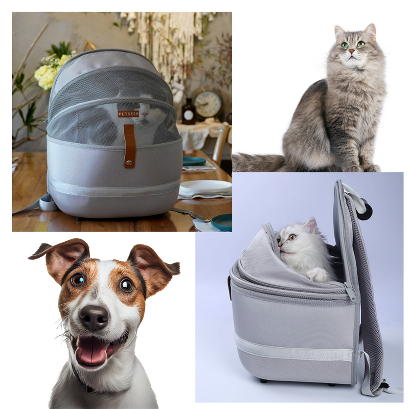 Portable Travel Backpack  Spacious, Breathable  for Outdoor Adventures Durable & Lightweight  Ideal for Small Dogs & Cats