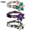 Flower Paws Harmony Set - Stylish Floral Dog Collar, Harness, and Leash for Comfortable Walks