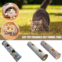 GlowPaws NightRoll Cat Tube - Collapsible, Self-Luminous, Plush Ball Toys - Engaging Fun for Cats, Dogs, and Small Animals