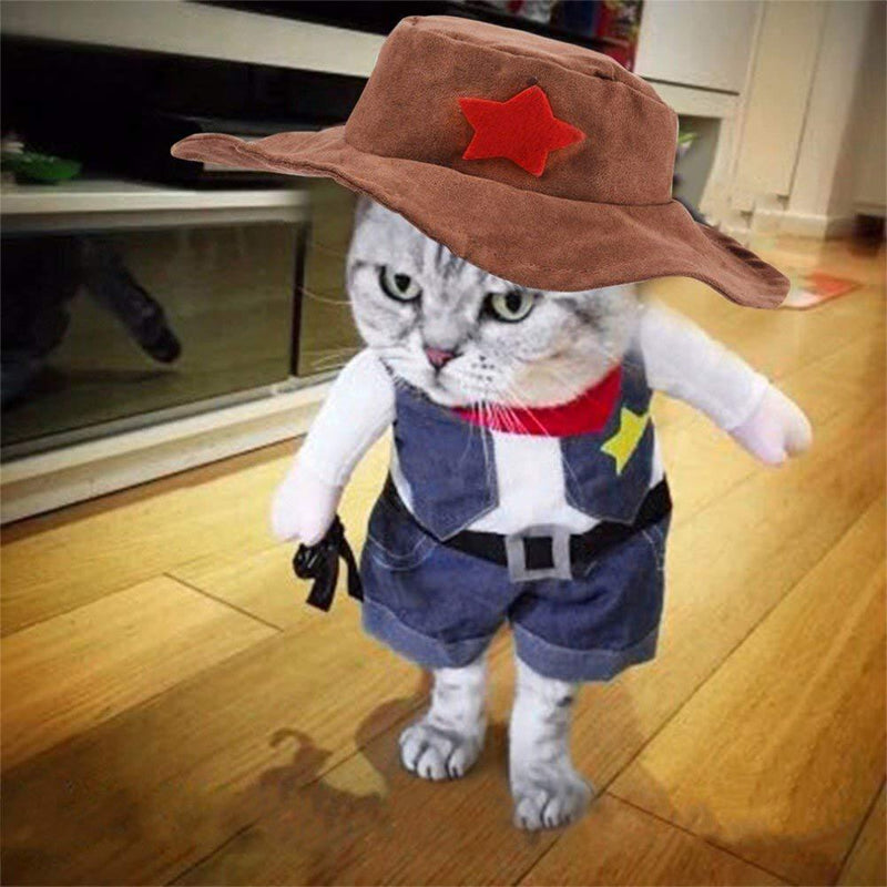 Adorable DenimCowboy Pet Costume - Capture unforgettable moments