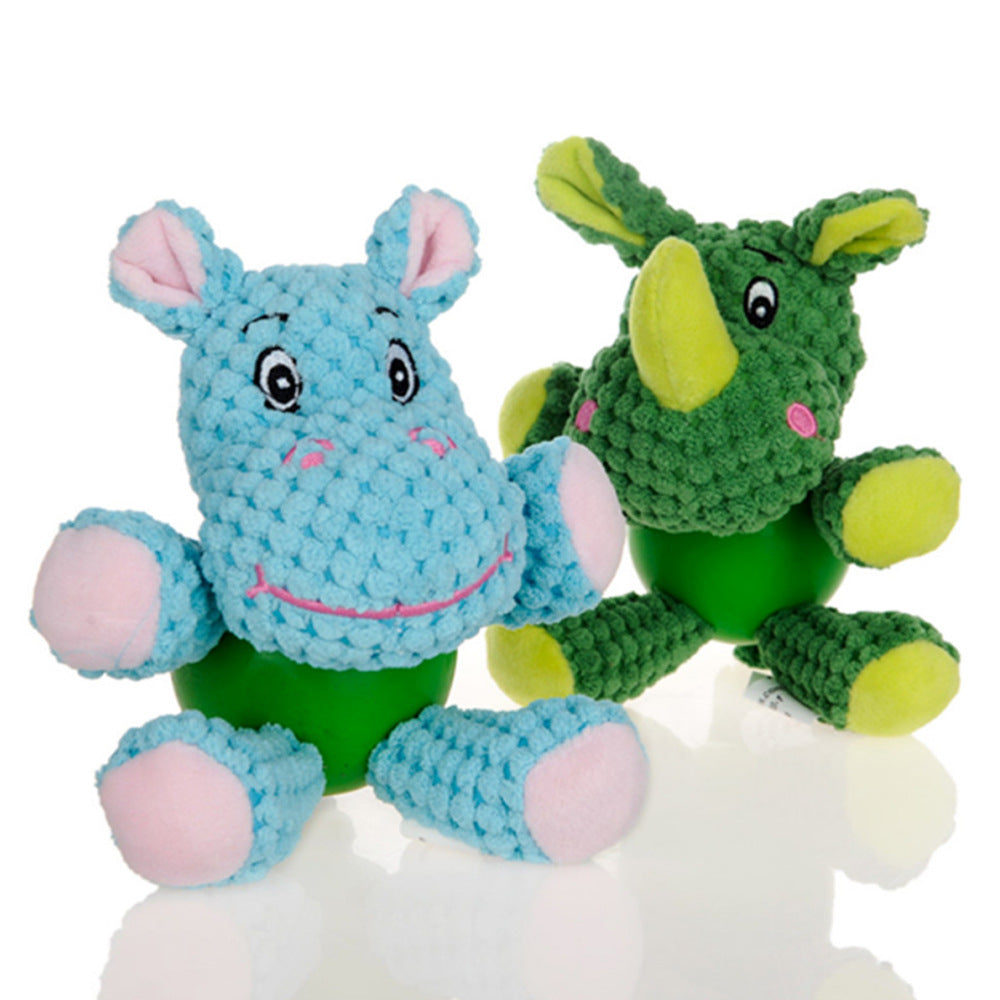 Quality interactive plush toy with teeth-cleaning benefits - PawPals™ Squeak Chew Plush.