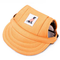 SunPaws™ Baseball Cap for Pets - Stylish, adjustable hat with ear holes for sun protection and outdoor adventures.