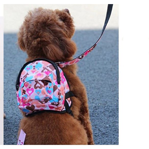 Pawsome Travel Pet Backpack Lightweight, Durable Canvas with Saddle Bags and Leash | Perfect for Outdoor Adventures and Walks