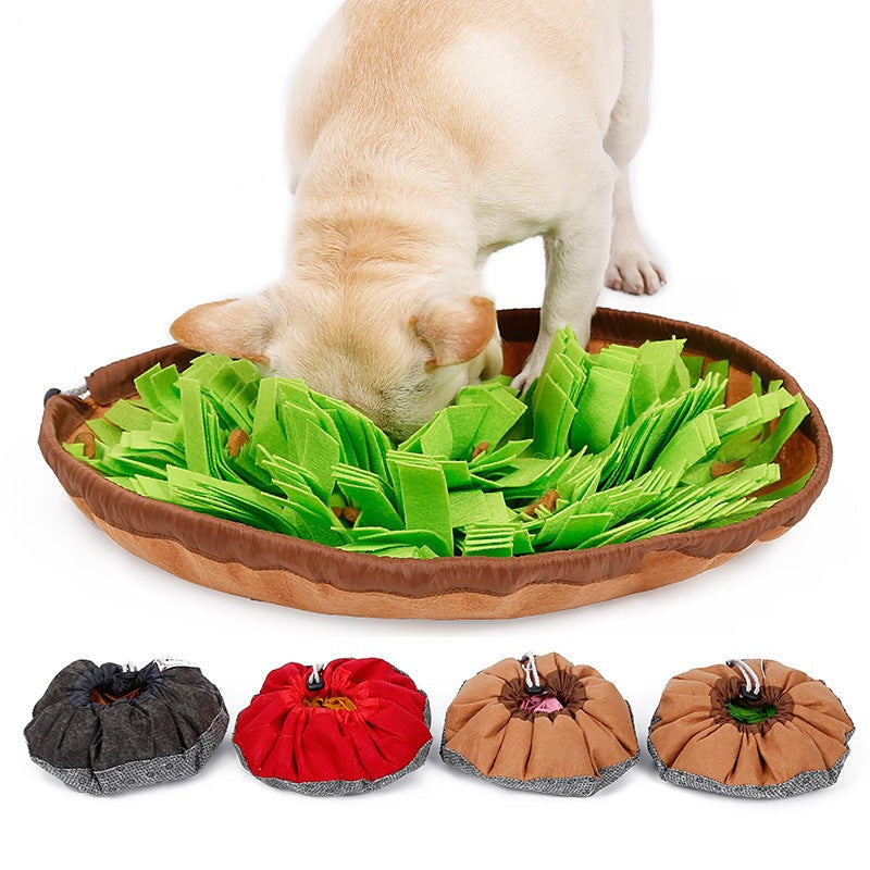 Sniff-N-Seek™ Pet Puzzle Mat: Interactive Foraging Toy for Dogs and Cats - Engaging Play and Mental Stimulation