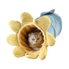 Cucatube Cozy-Collapse Tunnel: Interactive Cat Toy  Tube Bed in Vegetable Green Cucumber Shape - Plush Velvet Material