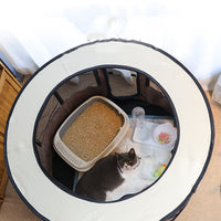 Versatile Circular Pet Playpen - Durable 600D Oxford Cloth  Ideal for Dogs, Cats, and Small Animals - Portable  Easy to Clean