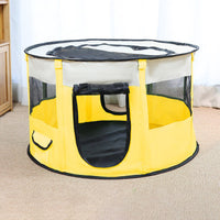 Versatile Circular Pet Playpen - Durable 600D Oxford Cloth  Ideal for Dogs, Cats, and Small Animals - Portable  Easy to Clean