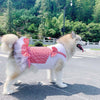 "PlaidPaws Couture Dog Dress - Gorgeous Red Plaid Tutu Princess Skirt - Fashionable and Comfortable Pet Clothing