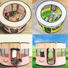 Versatile Circular Pet Playpen - Durable 600D Oxford Cloth  Ideal for Dogs, Cats, and Small Animals - Portable  Easy to Clean