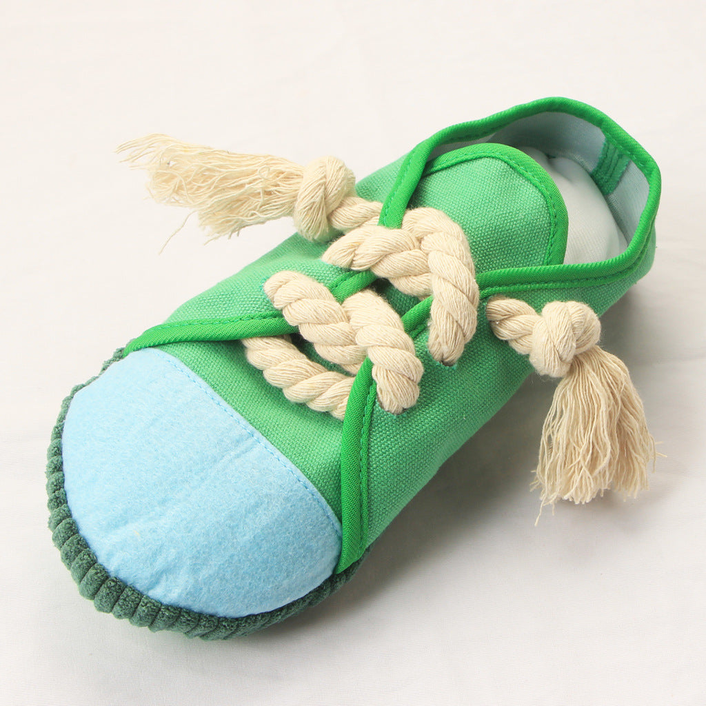 Pet Paws Squeaky™ Sneakers - a playful and entertaining toy for endless pet enjoyment!