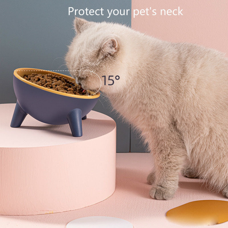 PetElevate Bowl: Stylish Nordic Color Stand with 15° Tilt for Cats & Dogs - Promotes Comfortable Eating & Healthy Digestion