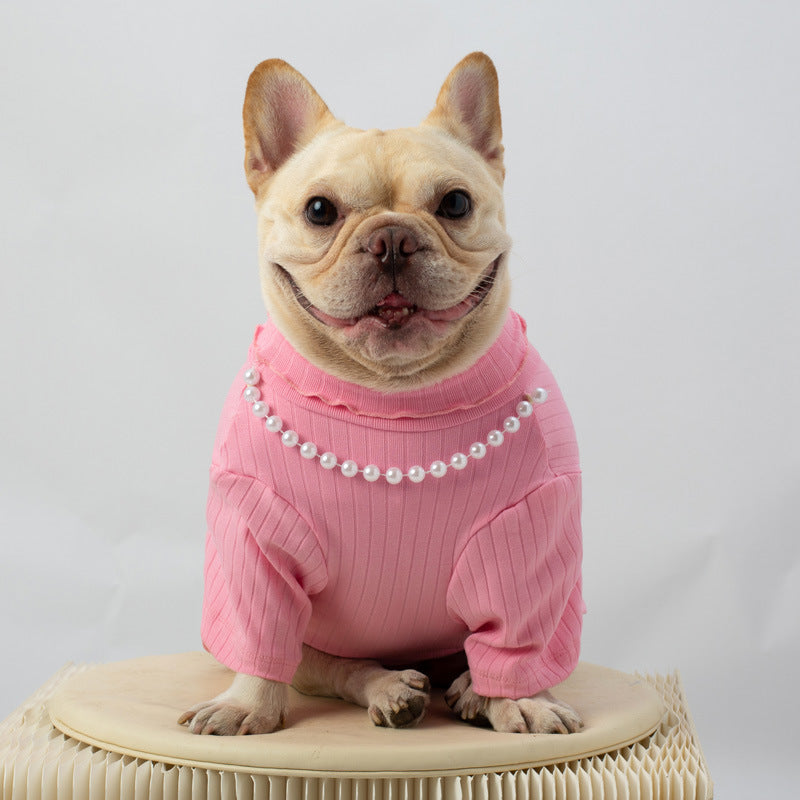 FurryChic Vest & PearlyPup T-Shirt: Luxurious Style for Dogs