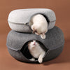 Premium Quality Cat Bed Tunnel - CozyCurl™, the Perfect Retreat.