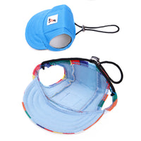 SunPaws™ Baseball Cap for Pets - Stylish, adjustable hat with ear holes for sun protection and outdoor adventures.