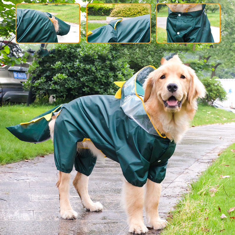 Stylish Pet Raincoat: PawShield™ for four-legged friends, fun design.