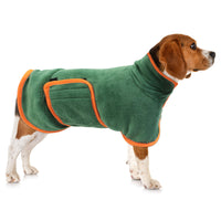 PawDry™ Microfiber Pet Robe: Absorbent, quick-drying robe for pets. Keep your furry friend cozy and dry post-bath.