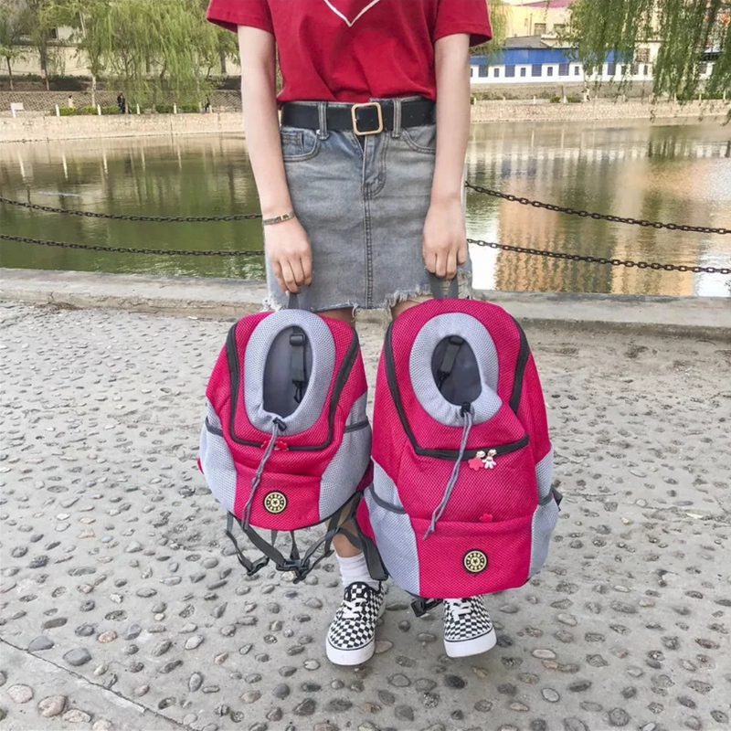 Paws-On-The-Go Pet Pack Backpack: Hands-Free Travel with Mesh Design for Dogs and Cats - Lightweight and Durable"