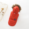  "PawShield™ Arctic Aviator Jacket - Stylish and Warm Dog Winter Coat - Air Force Style - Hooded Puffer Jacket"