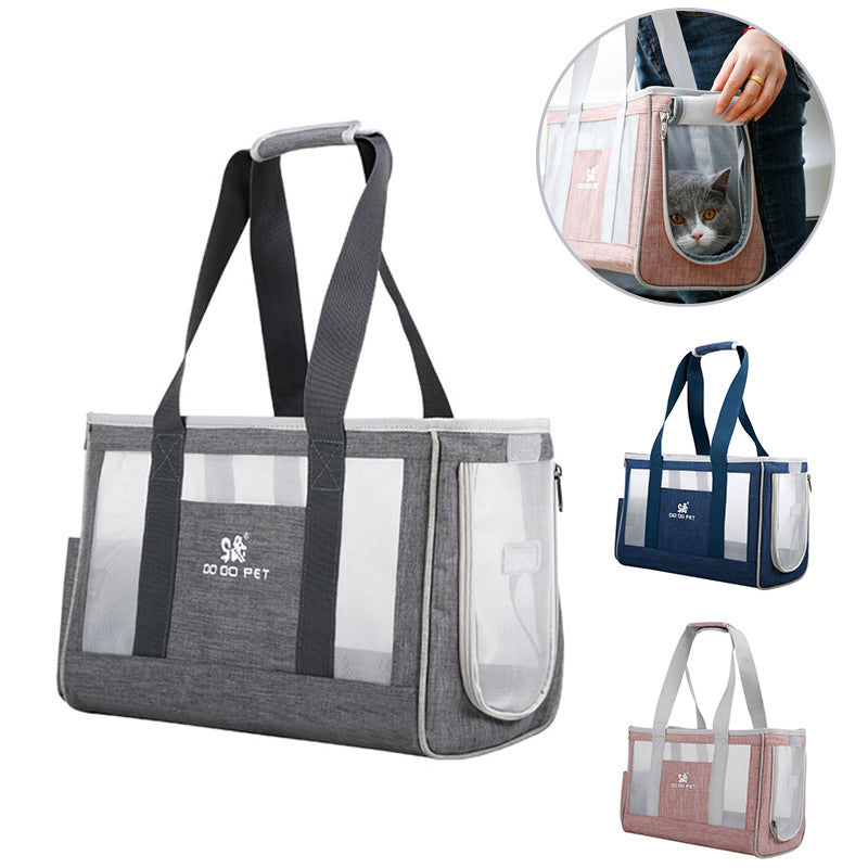 Portable Pet Carrier: BreezyBag - Breathable, Durable, and Spacious - Ideal for Travel, Hiking, and Outdoor Adventures 