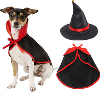 "Get ready for a hauntingly cute Halloween with Spooky Paws cape and hat"