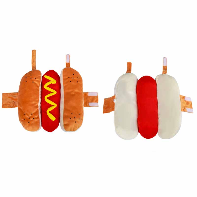 Funny Pup-O-Ween™ Hot Dogger Costume: Turn your dog into a lovable hot dog with this costume.