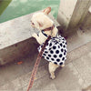 PupCouture Black Dot Bow Dress - Stylish and Cute Dog Dress for Small Dogs - Polyester Material - Perfect for Summer Fashion