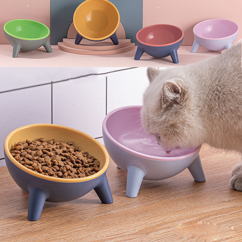 PetElevate Bowl: Stylish Nordic Color Stand with 15° Tilt for Cats & Dogs - Promotes Comfortable Eating & Healthy Digestion